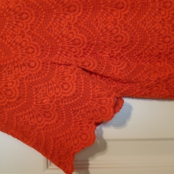 J. Crew Women's Scalloped Lace Short Sleeve Top Size Small - Picture 4 of 6